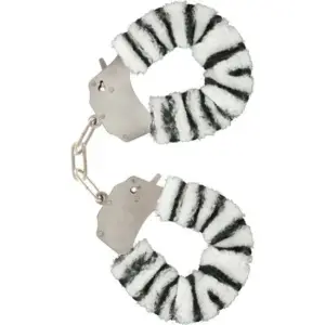 TOYJOY - FURRY FUN CUFFS BONDAGE Zebra Original Premium