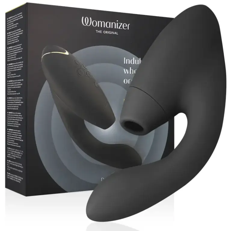 WOMANIZER - DUO 2 STIMULATOR BLACK Premium con Placer Dual