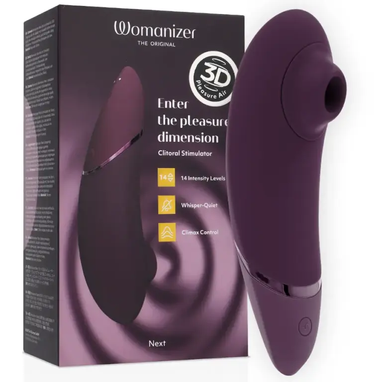WOMANIZER - Estimulador de Clítoris Morado Premium con Control de Clímax