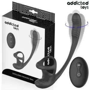 ADDICTED TOYS - Anal Plug Vibrante 360º con Estimulador Testicular