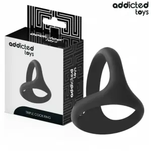ADDICTED TOYS - Anillo Pene Triple Grueso Premium para Potencia