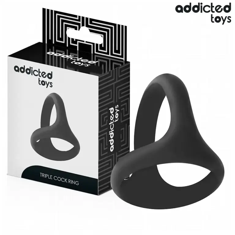 ADDICTED TOYS - Anillo Pene Triple Grueso Premium para Potencia