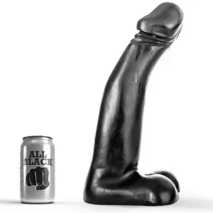 ALL BLACK - Realistic Black Fisting Dildo Premium 29 cm