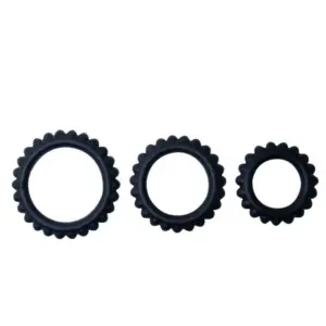 BAILE - Anillo Pene Titan Set 3PCS Premium Silicona
