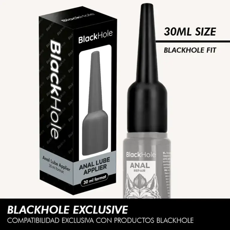 BLACK HOLE - Anal Lube Applier S Size 30 ML - Profesional y Seguro