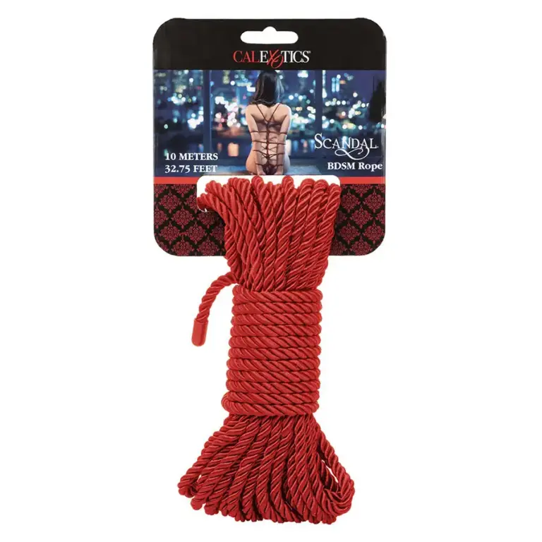 CALEXOTICS - Scandal Red BDSM Rope 10 M Premium para Placer Sorpresivo