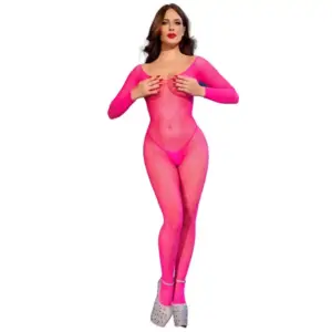 CHILIROSE - Bodystocking Neon Pink Original S/M
