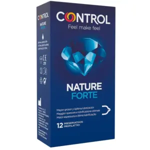 Control - Condones Forte 12 Unidades Premium para Mayor Sensibilidad