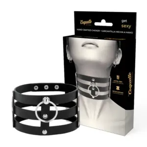Coquette - Choker de Cuero Vegano Fetish Chic Premium
