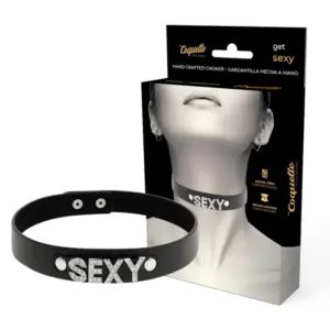 Coquette - Choker Sexy de Cuero Vegano Chic y Ajustable