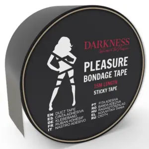 DARKNESS - Adhesive Black Bondage Tape Profesional 15M