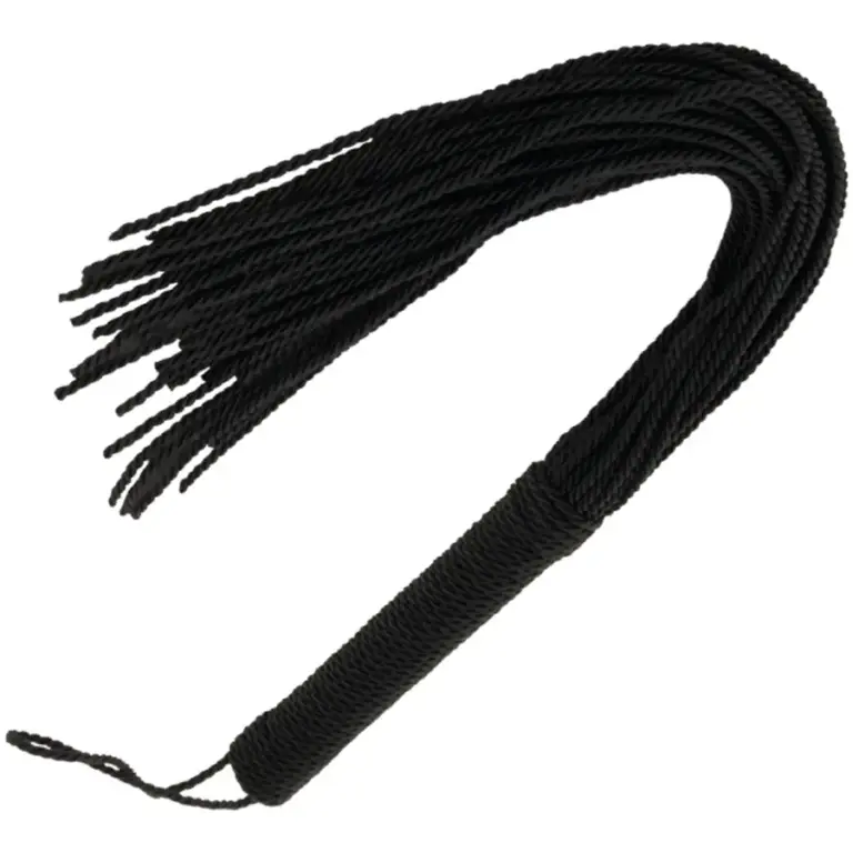 DARKNESS - BLACK BONDAGE WHIP 50CM Elegante y Profesional - vista principal