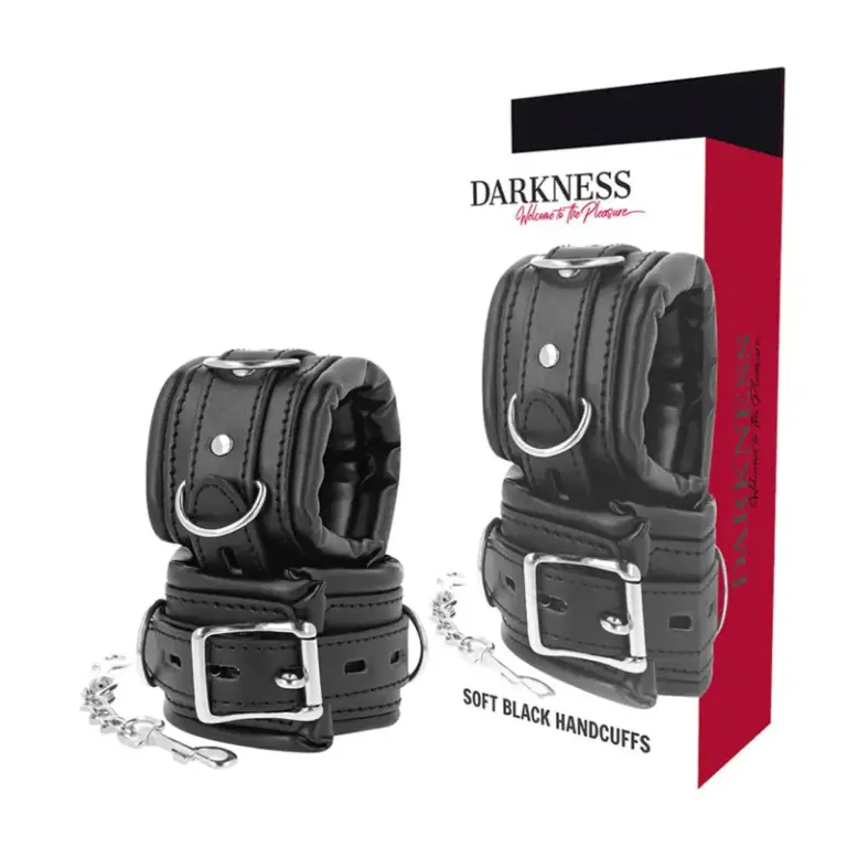Darkness - Padded BDSM Handcuffs Premium para Aficionados - vista principal