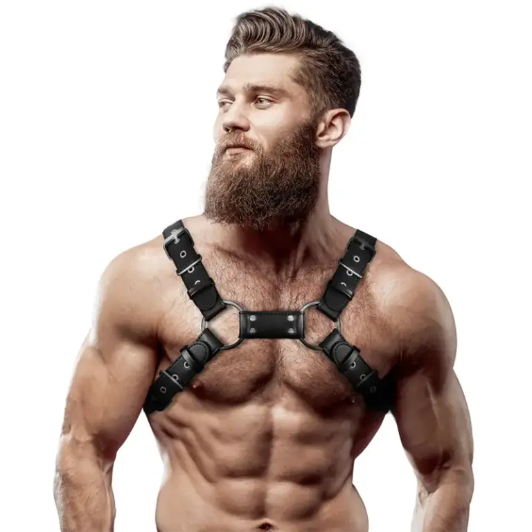 Fetish - Arnes Bulldog Ajustable Eco-Leather para Hombres - vista principal