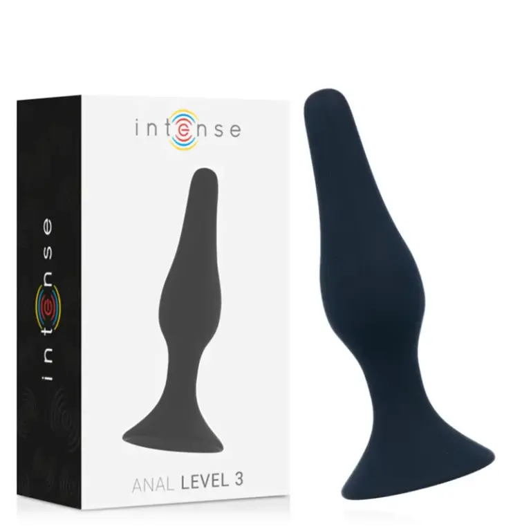 INTENSE - Juguete Anal Nivel 3 Premium 12.5cm Negro