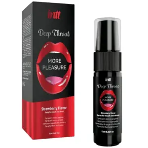 INTT - Deep Throat Spray Sabor Fresa con Efecto Frío