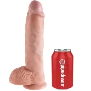 KING COCK - Dildo realista 26.5 cm con ventosa y testículos