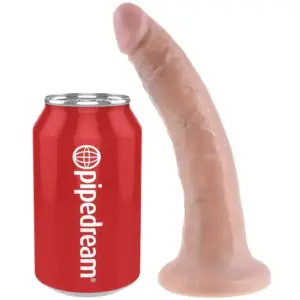 KING COCK - Dildo realista de 17,8 cm con ventosa potente
