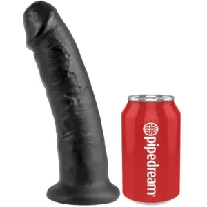 KING COCK - Dildo realista negro de 22,9 cm con ventosa potente