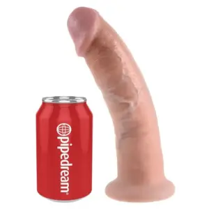 KING COCK - Dildo Flesh Realista de 22.9 cm con Ventosa Potente