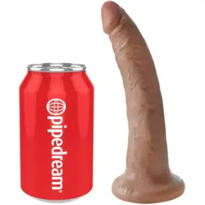 KING COCK - Dildo realista 17.5 cm color caramelo