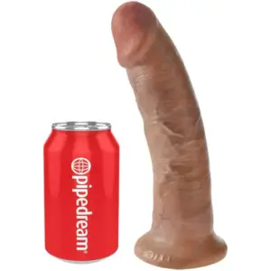 King Cock Realistic Penis 21.7 cm Caramel, dildo realista seguro