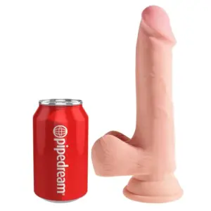 King Cock Triple Density Dildo 19 cm con succión realista