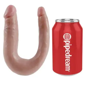 KING COCK U-Shaped Small Double Trouble Flesh 12.7 cm realista