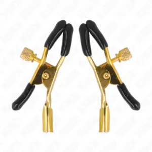 KINK - Gold Nipple Clamps Premium para BDSM