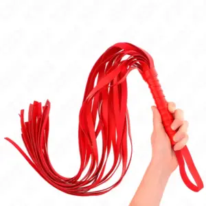 KINK - Whip Profesional de Mango Corto 70 cm con Cola Larga