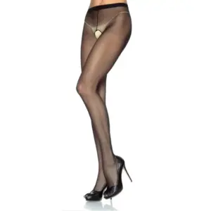 LEG AVENUE - Nylon Panties con Abertura Crotch Premium