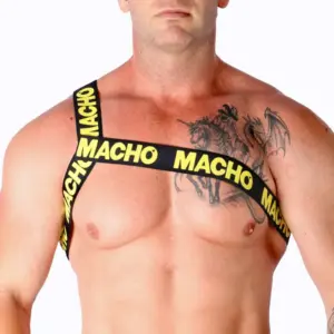 MACHO - Arnés Romano Amarillo L/XL Original y Premium