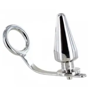 METAL HARD - Anillo de Acero con Plug Anal Profesional