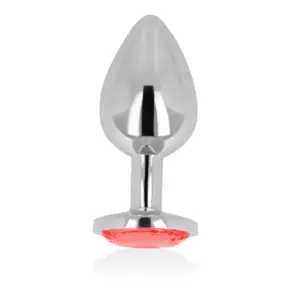 OHMAMA - Anal Plug con Cristal Rojo Premium Elegante