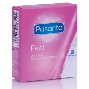 Pasante - Condones Sensitive Ultra Thin 3 Unidades Premium