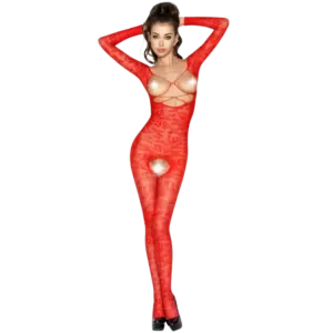 PASSION - Bodystocking Mujer BS031 Sexy Rojo Original - vista principal