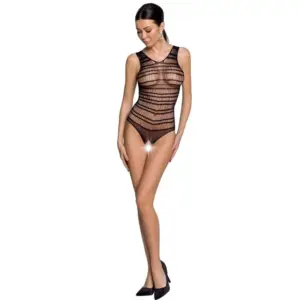 PASSION - Bodystocking Sexy para Mujer BS086 Negro Original