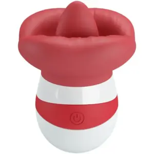 PRETTY LOVE - Estimulador de Lengua Profesional Rojo Claro con 10 Modos