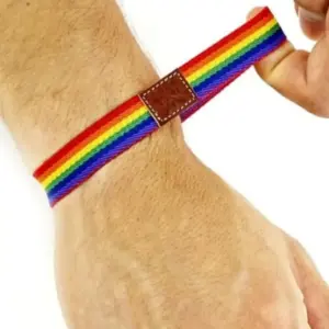 PRIDE - Pulsera de Goma Ajustable Premium con Colores del Orgullo - vista principal