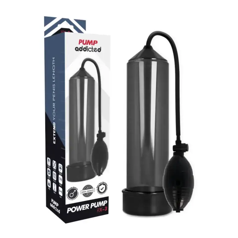PUMP ADDICTED - RX3 BLACK: Potente Bomba para Crecimiento Masculino - vista principal