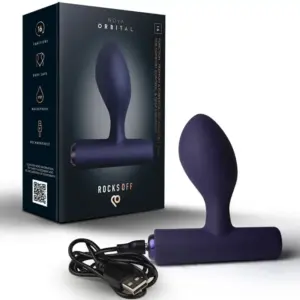 ROCKS-OFF - Premium Plug Anal Recargable Azul 16 Funciones