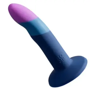 ROMP - Piccolo Dildo de Silicona Premium con Succión Tricolor 14 cm