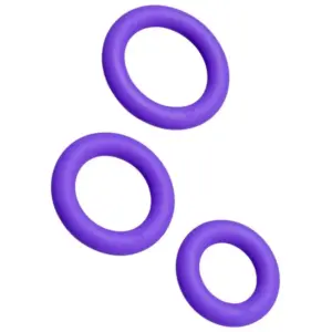 ROMP - Anillos Pene Silicona Premium | Set Trio Morado