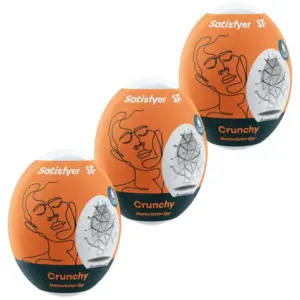 SATISFYER - Masturbador Egg Crunchy Premium Original