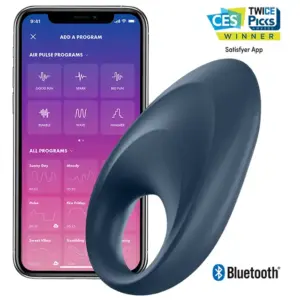 SATISFYER - MIGHTY ONE RING VIBRATOR APP Premium con Control Remoto