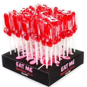 SECRETPLAY - Lollipops de Pene Premium de Fresa - 40 Unidades