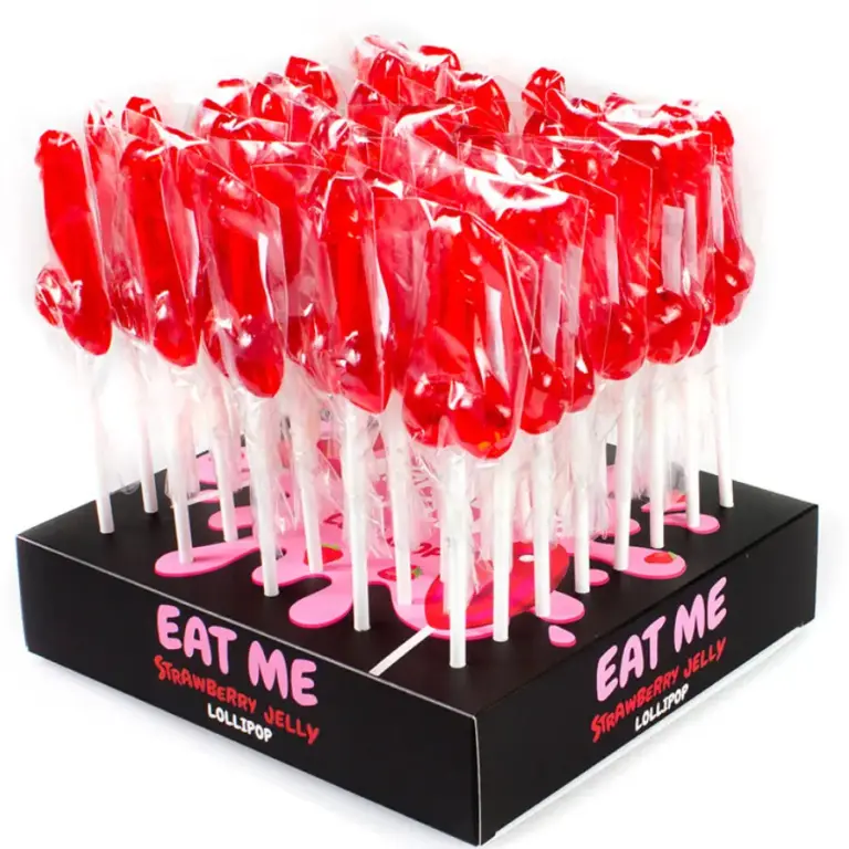 SECRETPLAY - Lollipops de Pene Premium de Fresa - 40 Unidades - vista principal