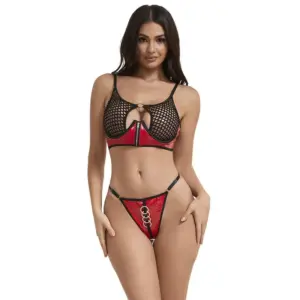 SUBBLIME - Lencería Roja Patente con Zipper Sexy y Moderno - vista principal