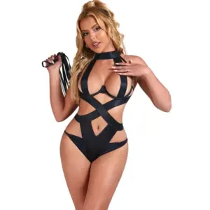 Subblime - Sexy Halter Body con Harness Original Black S/M - vista principal