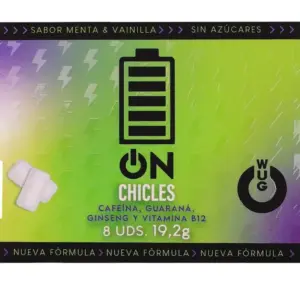 WUG ON - Goma de Cafeína Funcional Mint & Vanilla Original